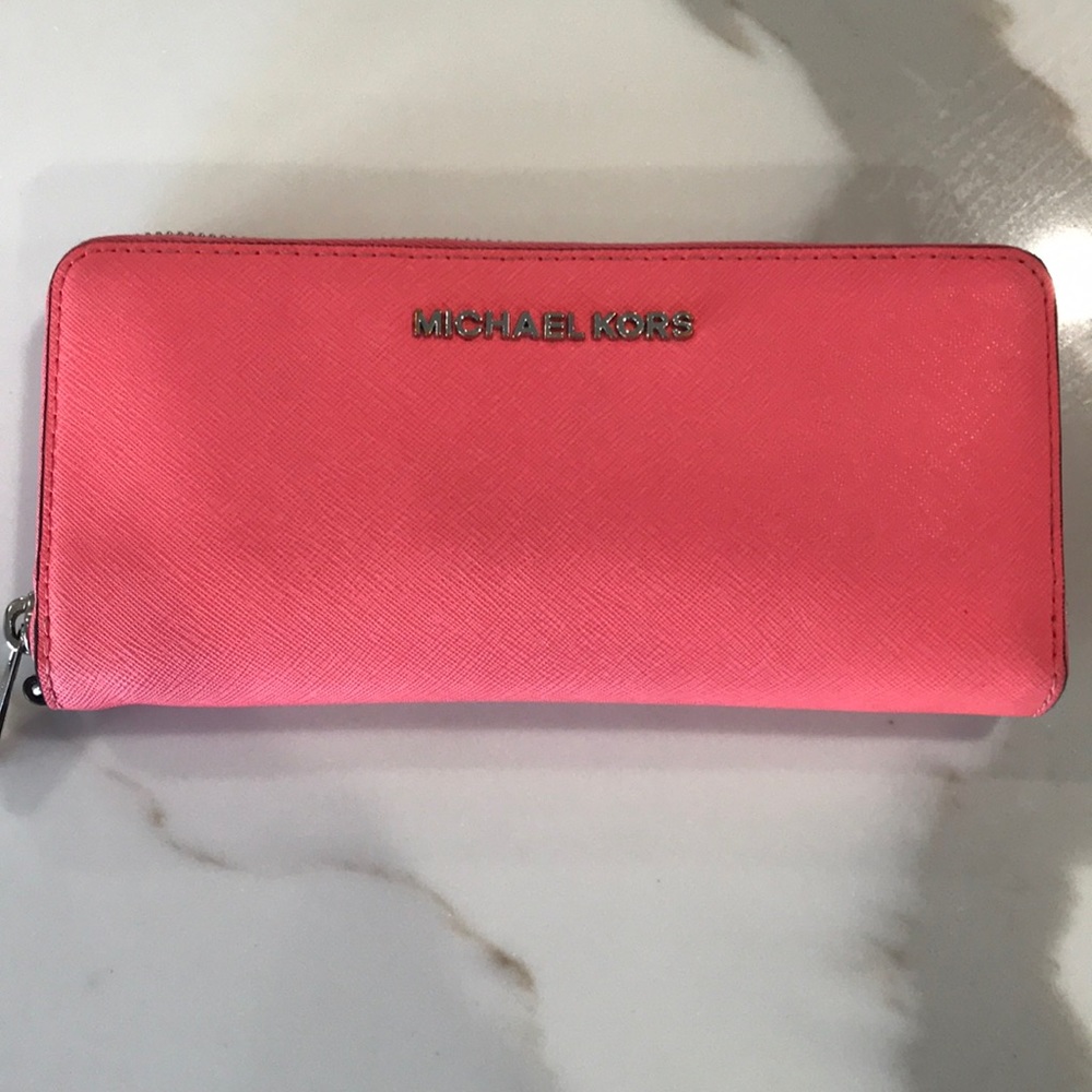 Coral Michael Kors wallet